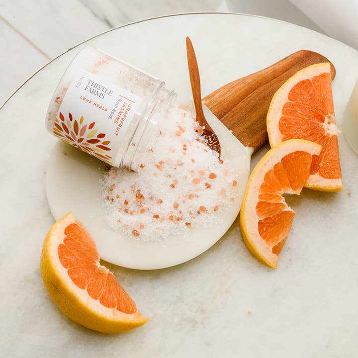 Grapefruit Jasmine Salt &amp; Essential Oil Bath Soak