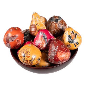 Pollinator Gourd Ornament - Assorted