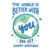 World Better Bday Card Recycled Paper