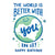 World Better Bday Card Recycled Paper