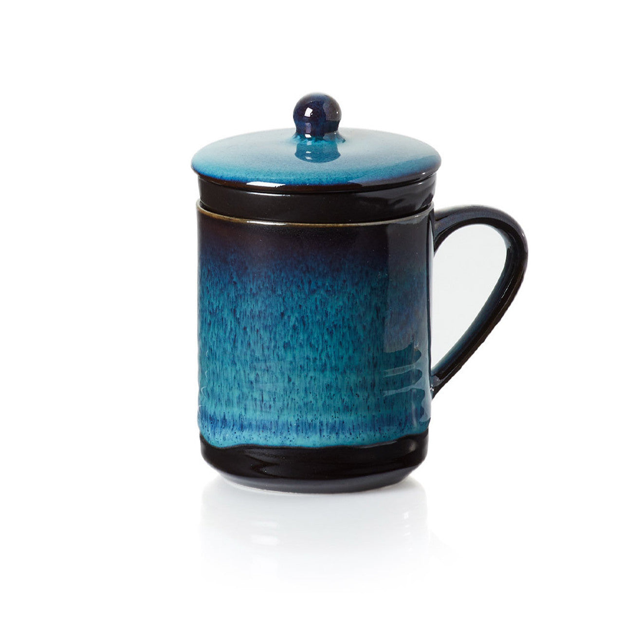 Blue Ceramic Infuser Mug
