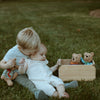 Blue Plush Bear Organic Crochet Cotton
