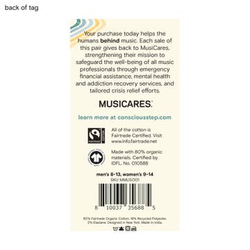 Black Notes Support Music Socks