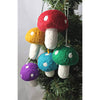 Felt Mushroom Ornament - Assorted (3&quot; H)