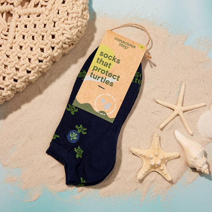 Blue Protect Turtles Footie Socks