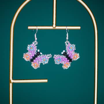 Beaded Butterfly Earrings - Assorted