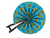 African Fabric Folding Fan