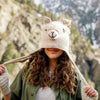 Adult Fleece-Lined Alpaca Blend Animal Hat