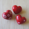 Red Kisii Stone Hearts