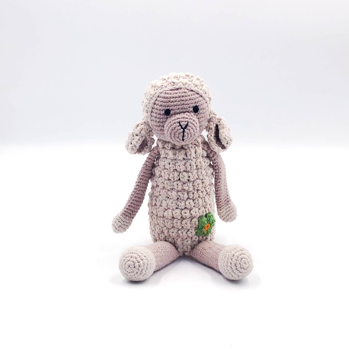 Organic Cotton Crochet Lamb Plush Toy