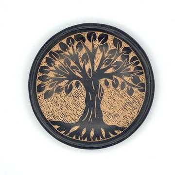Painted Tree of Life Ceramic Dish - Assorted