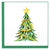 Gold Garland Christmas Tree Quilled Card