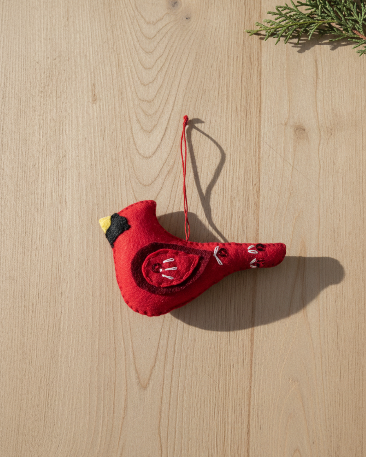Felt Cardinal Ornament