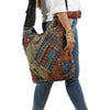 Flower Patchwork Crossbody Cotton Bag