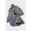 Cable Knit Wool Glittens - Assorted