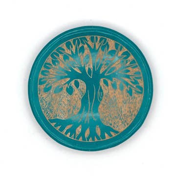 Painted Tree of Life Ceramic Dish - Assorted