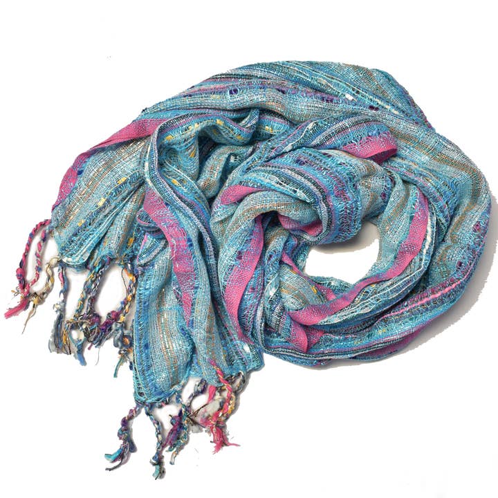 Loose Weave Cotton Scarf - Assorted