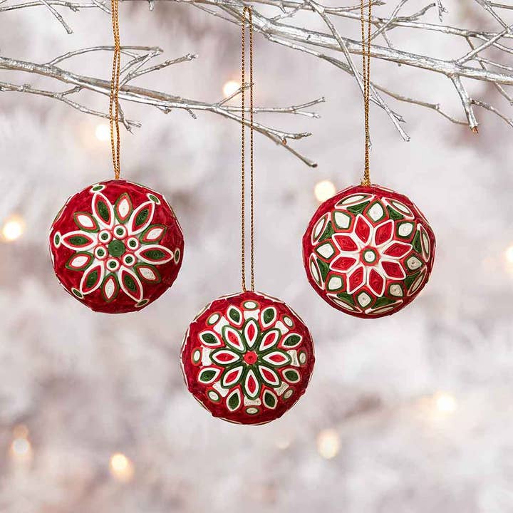 Quilled Ball Ornament - Assorted