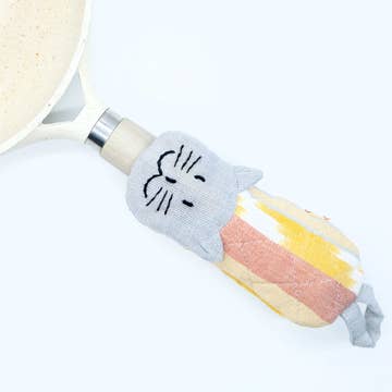 Cat Pot Holder (6&quot; L) - Assorted