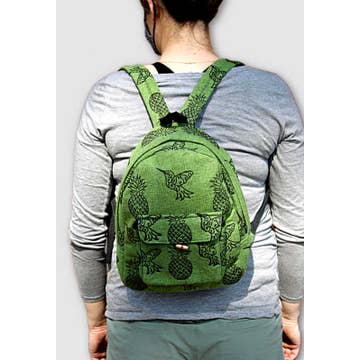 Blockprint Rounded Top Backpack