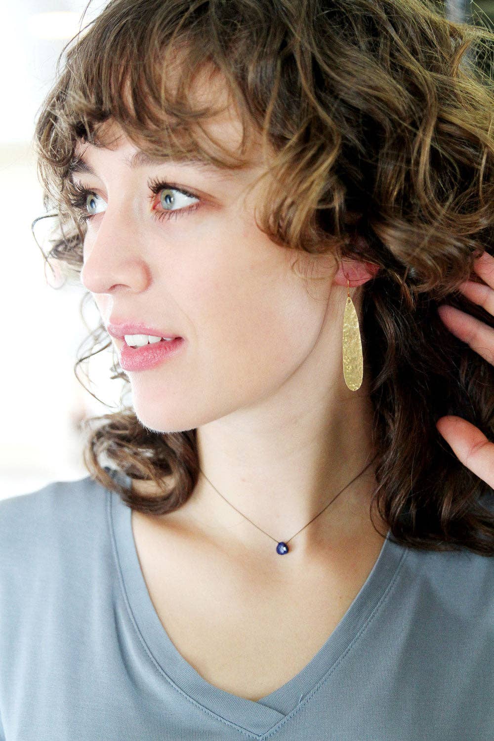 Yellow Gold Teardrop Earrings