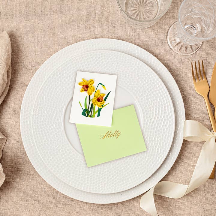 Quilled Daffodil Gift Enclosure