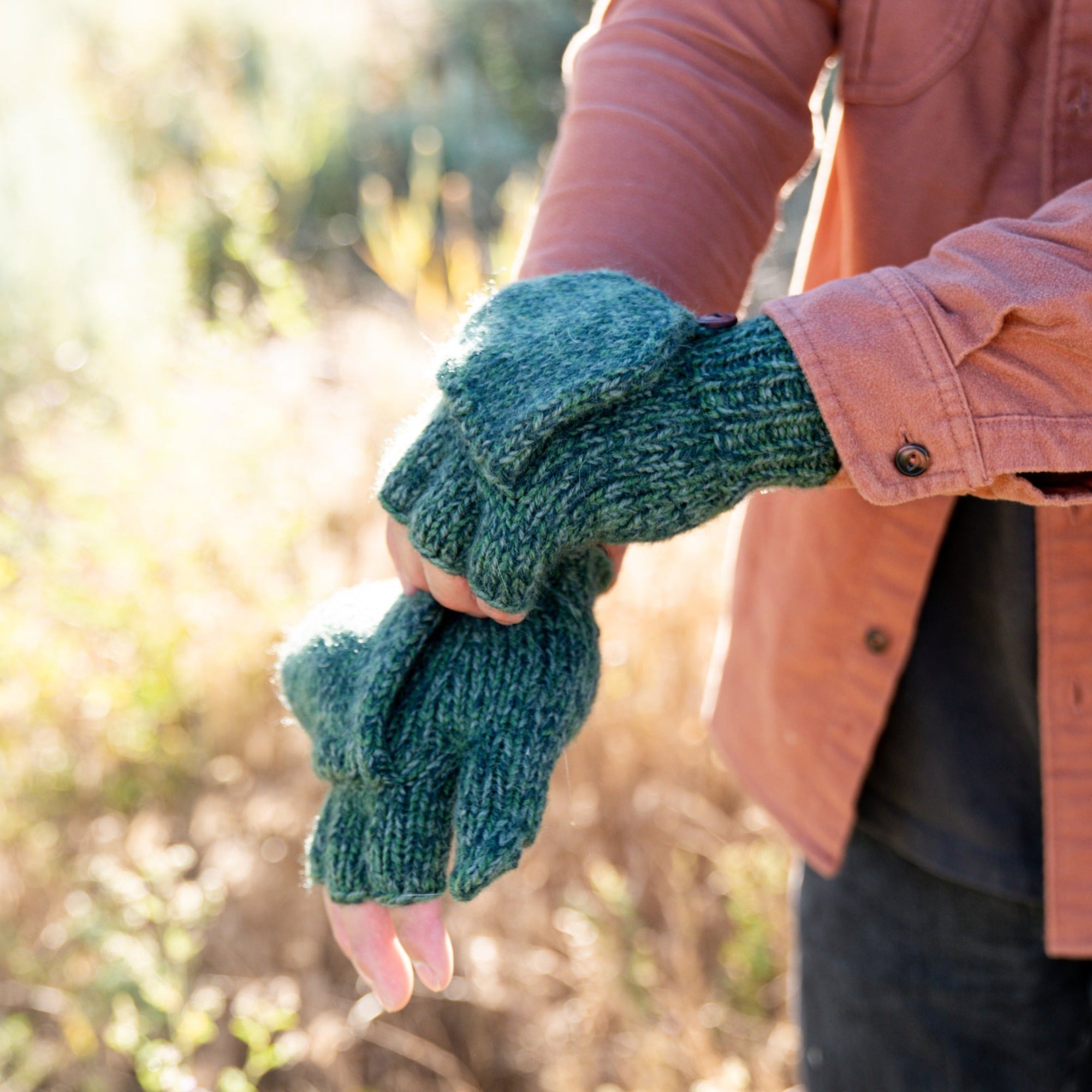 Blended Alpaca/Acrylic Glittens