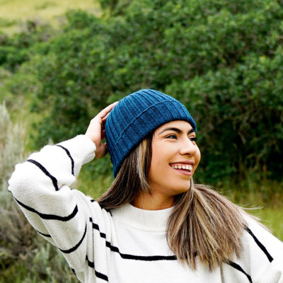 Cascade Alpaca/Cotton Ribbed Hat - Assorted