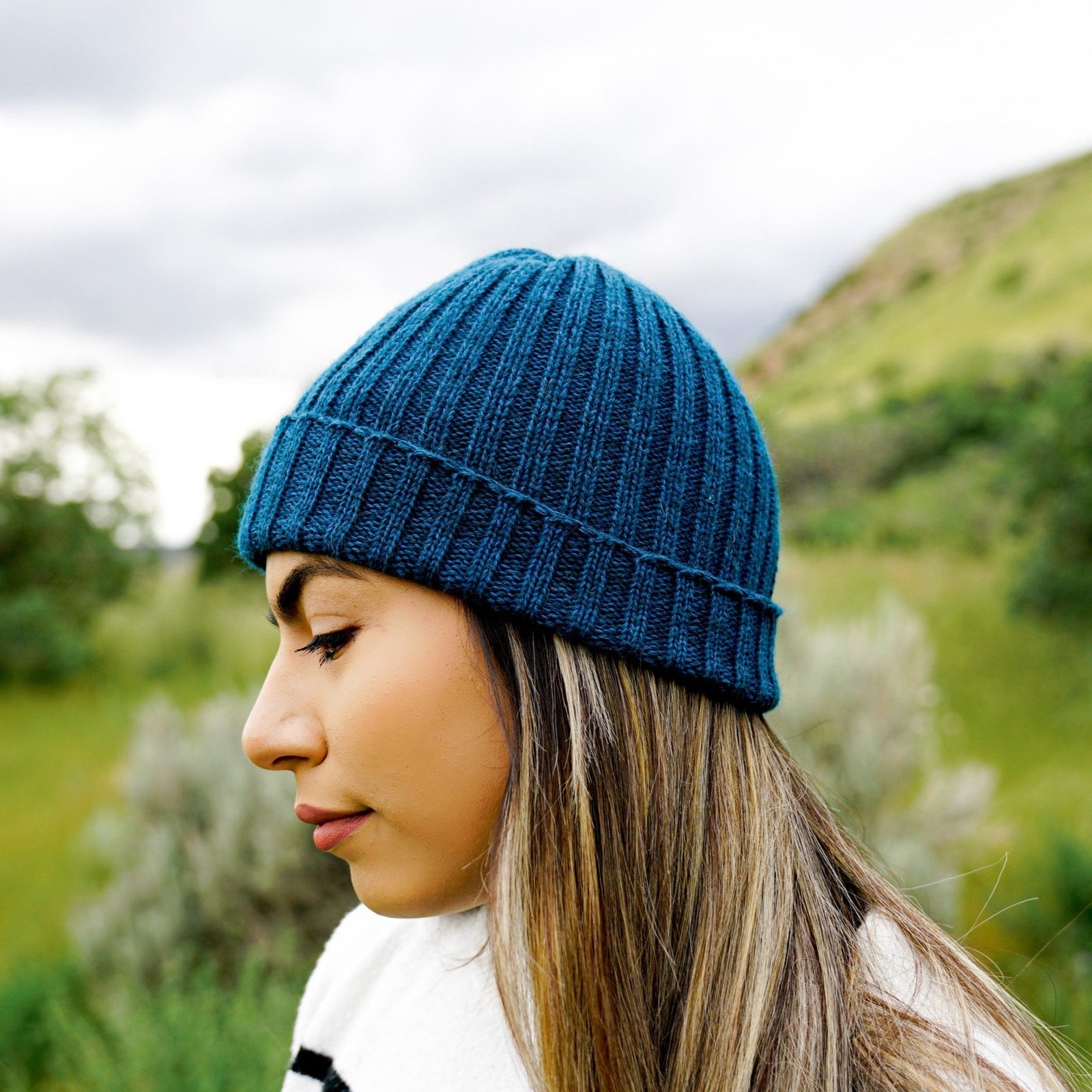 Cascade Alpaca/Cotton Ribbed Hat - Assorted
