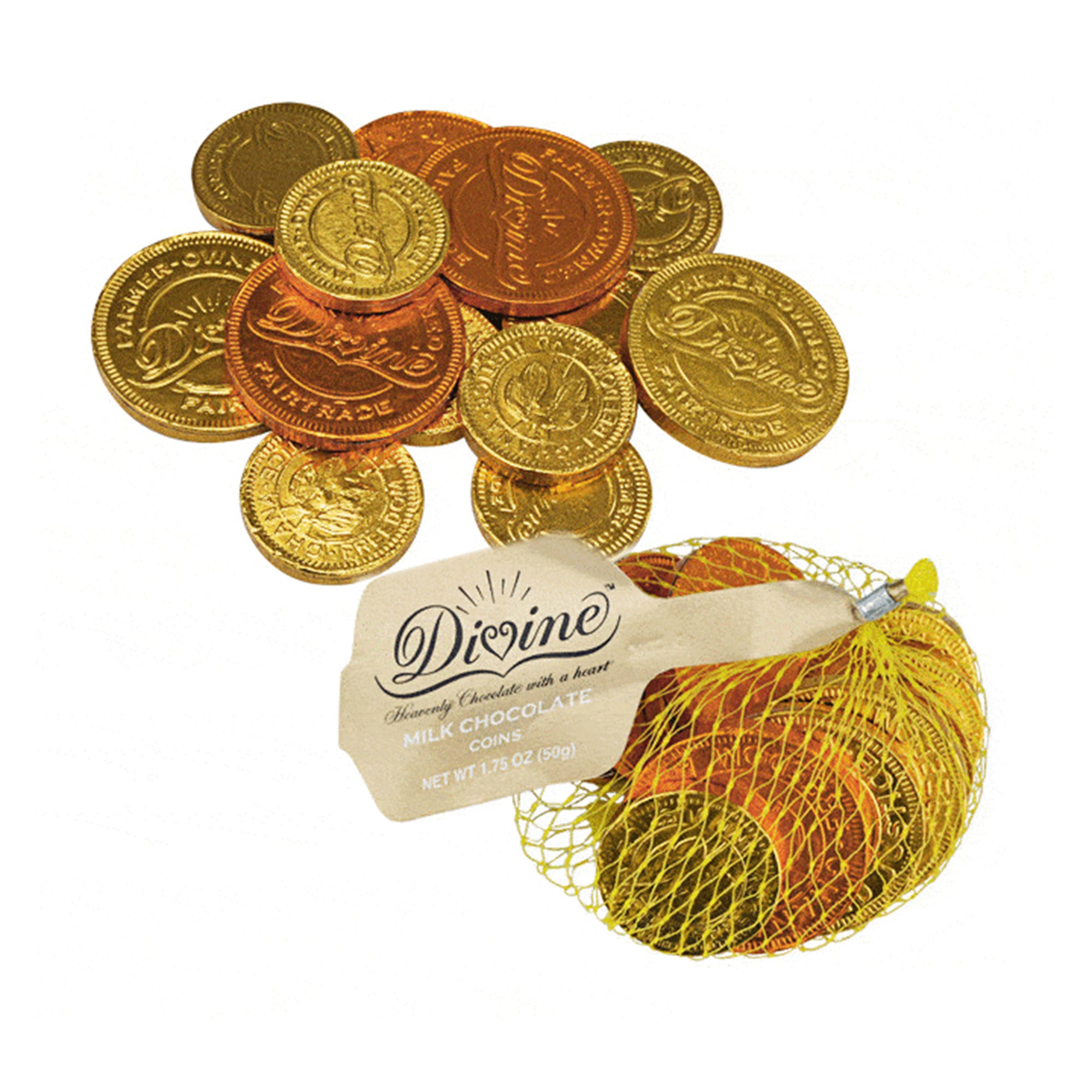 Milk Chocolate Coins - Divine Chocolate