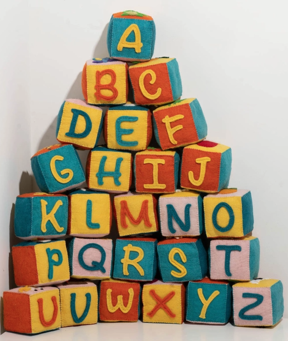Felt Alphabet Blocks