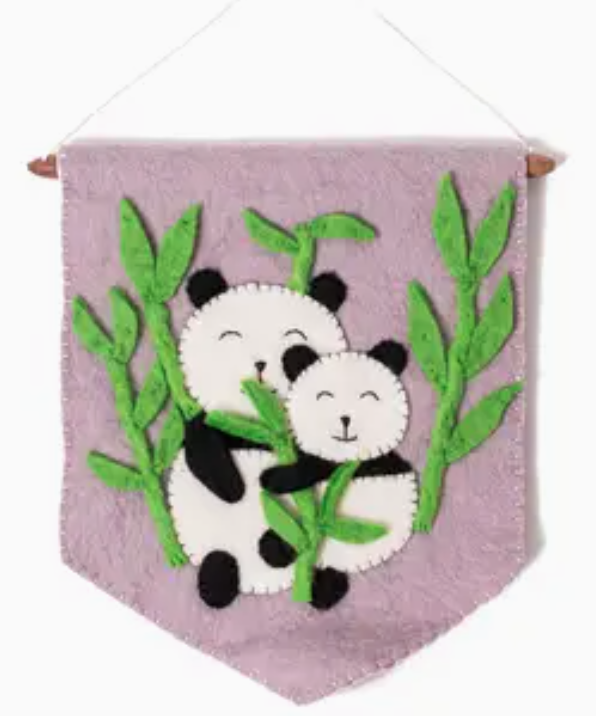 Felt Panda Banner