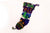 Knit Christmas Stocking with Mountain Tree Design (Purple) - Made in Nepal