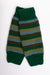 Striped Wool Legwarmers (Green) - Made in Nepal