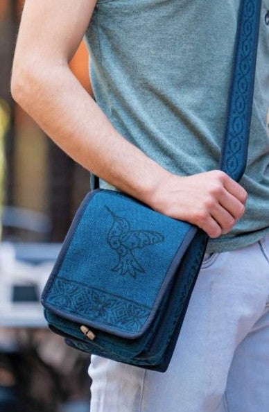 Blockprint Flap Bag, Small