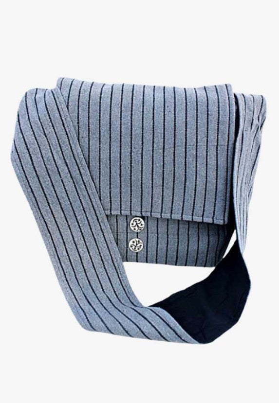 Gyari Stripe Messenger Bag (14" W x 10" H) - Assorted