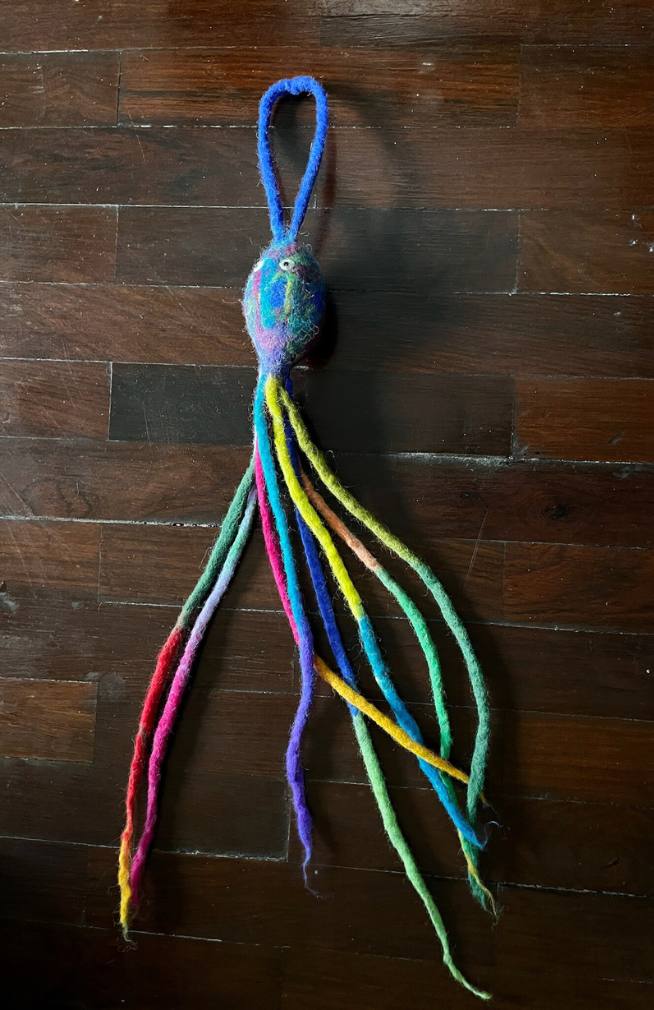 Octopus Felt Cat Toy