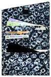 Black Rings Print Hyacinth Wallet