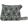 Grey Crossbody Bag with Bicycle Print