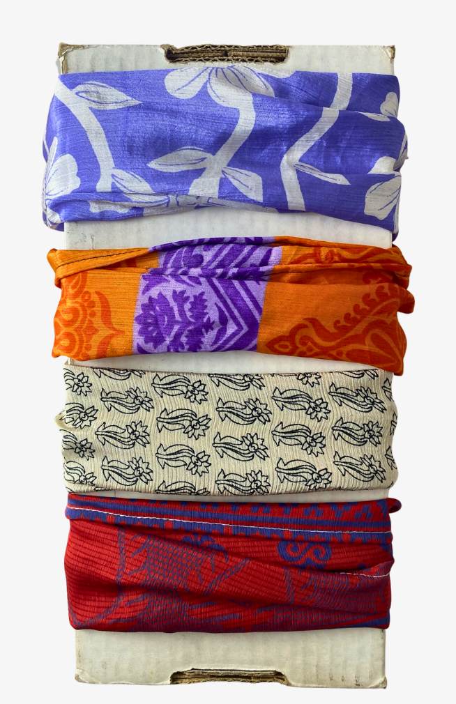 Recycled Silk Sari Headband - Assorted