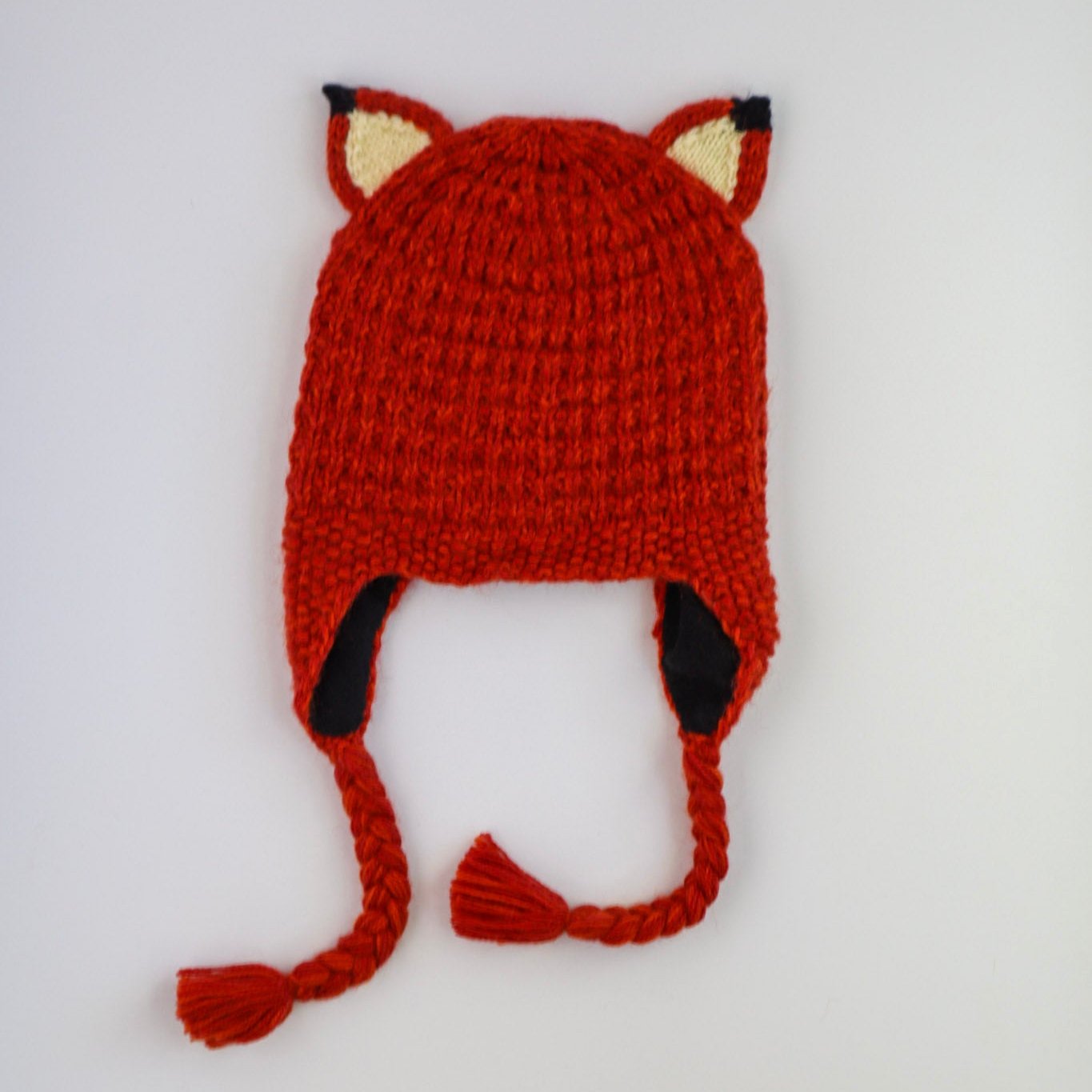 Adult Fleece-Lined Alpaca Blend Animal Hat