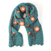 Embroidered Floral Alpaca Blend Scarf