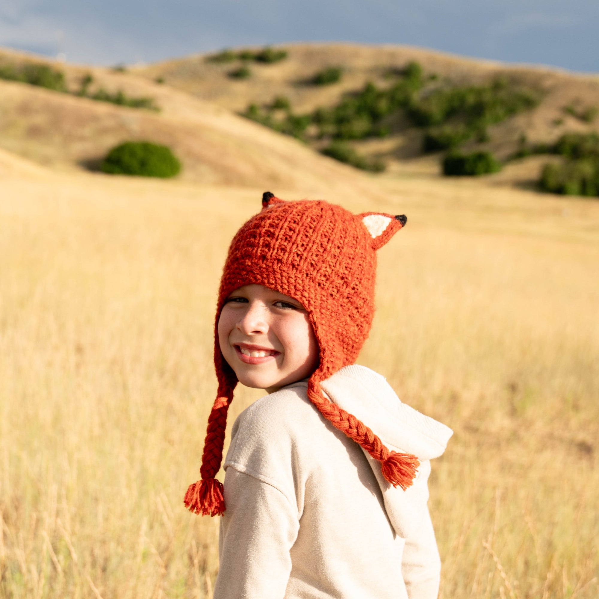 Kids Animal Alpaca/Acrylic Hat - Assorted