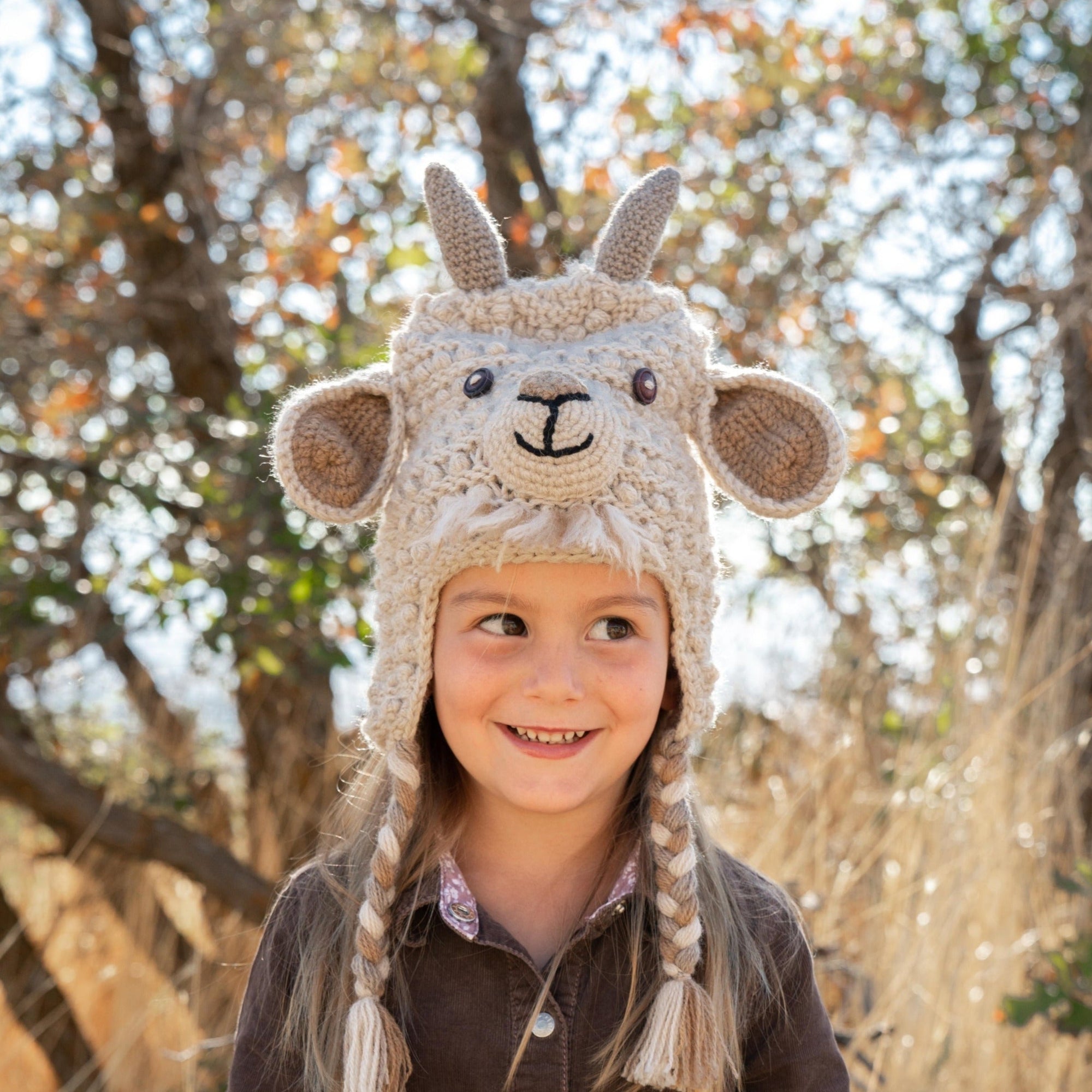 Kids Animal Alpaca/Acrylic Hat - Assorted