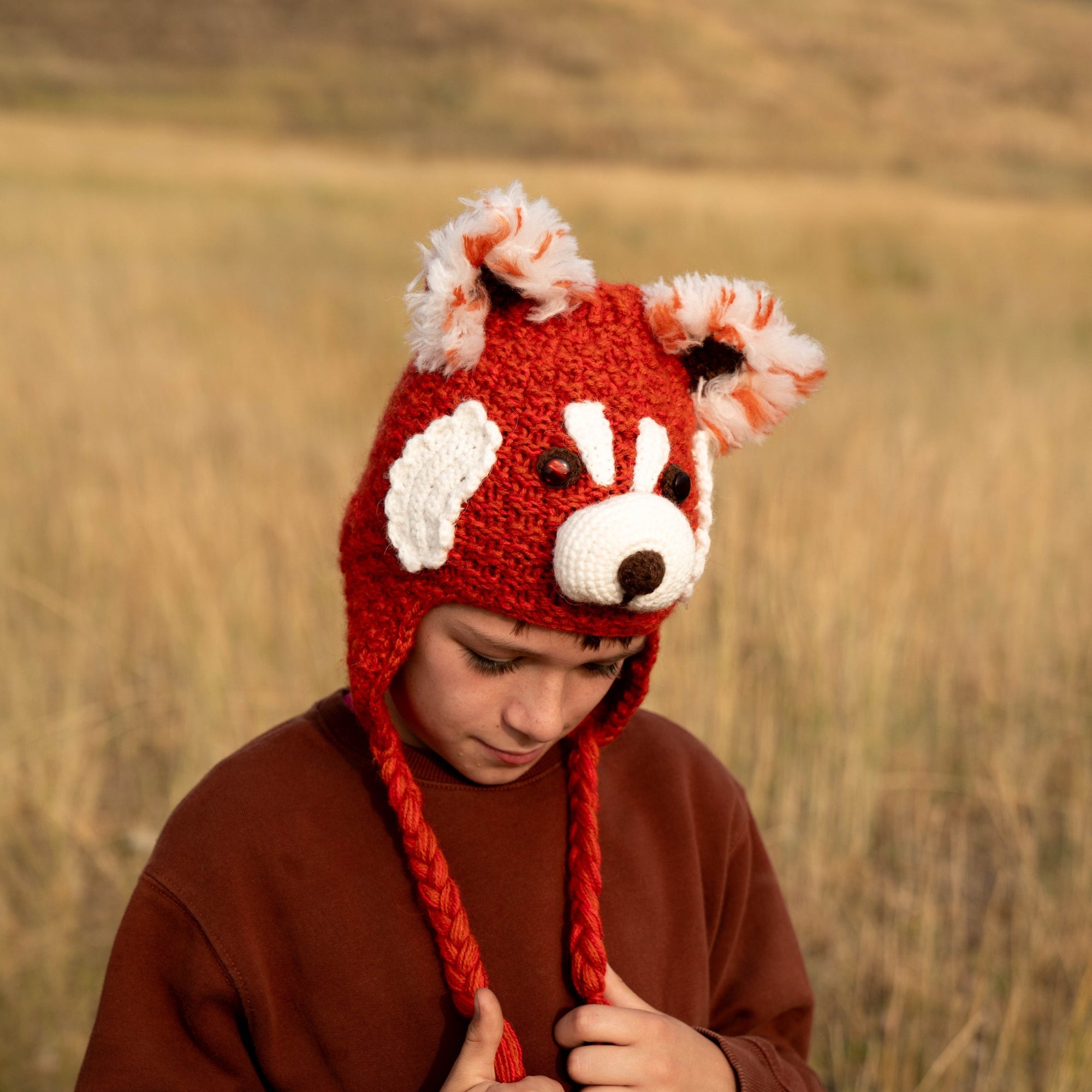 Kids Animal Alpaca/Acrylic Hat - Assorted