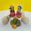 Ceramic Nativity Set with Alpacas, Small - Set of 5