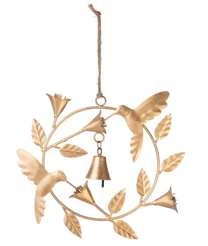 Hummingbird Wreath Bell Chime