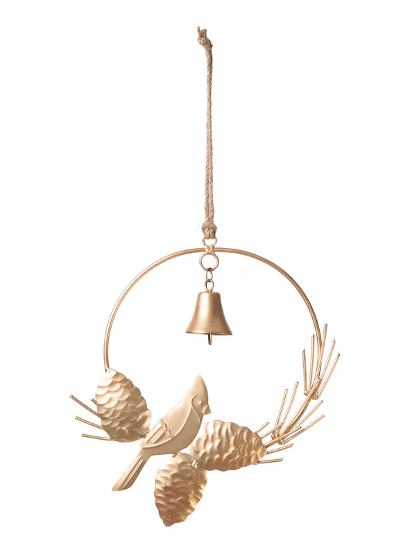 Cardinal Wreath Bell Chime