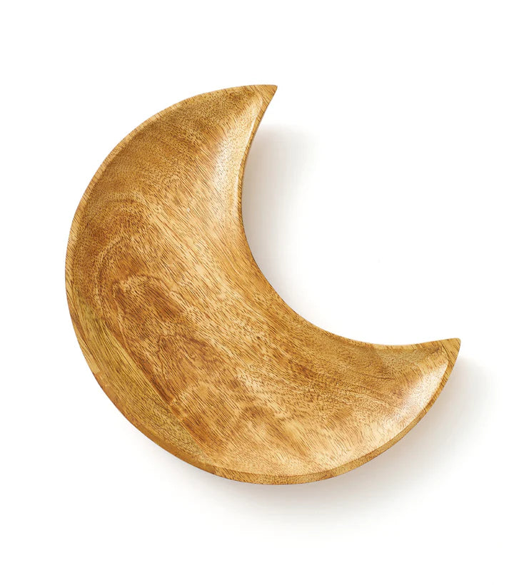 Mango Wood Crescent Moon Tray