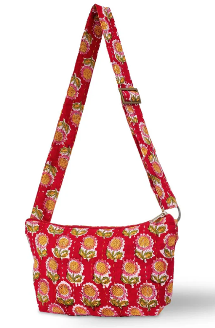 Kantha Crossbody Sling Bag - Assorted